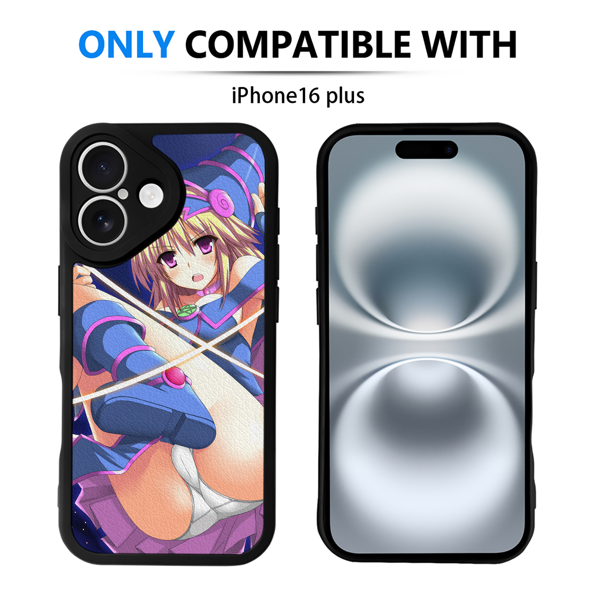 （画像用） 遊☆戯☆王 Yu-Gi-Oh! 【iPhone 16シリーズ対応】シリコンスマホケース（レザー調） 材質：シリコン